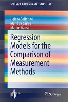 Paperback Regression Models for the Comparison of Measurement Methods Book