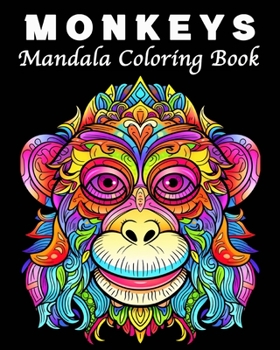 Paperback Monkey Coloring Book: 30 Unique Monkeys Coloring Book Patterns Stress Management and Relaxation Book