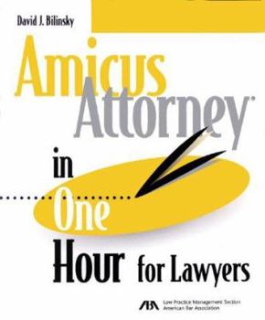 Paperback Amicus Attorney in One Hour for Lawyers Book