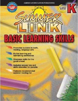 Paperback Summer Link Basic Learning Skills, Preschool-Kindergarten Book