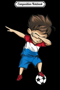 Composition Notebook: Dabbing Soccer Boy Netherlands Jersey - Dutch Football Journal/Notebook Blank Lined Ruled 6x9 100 Pages