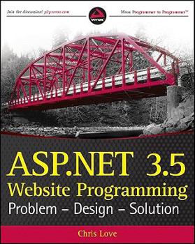 Paperback ASP.NET 3.5 Website Programming: Problem - Design - Solution Book