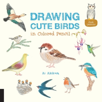 Paperback Drawing Cute Birds in Colored Pencil Book