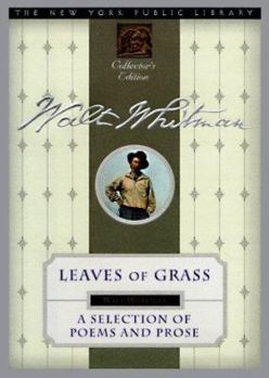 Hardcover Leaves of Grass: New York Public Library Collector's Edition Book