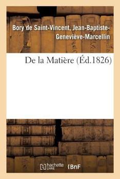 Paperback de la Matière [French] Book
