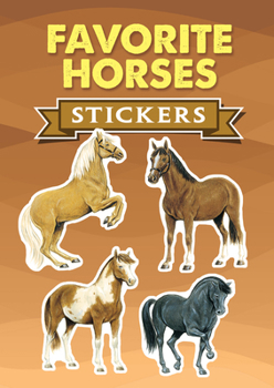 Paperback Favorite Horses Stickers Book