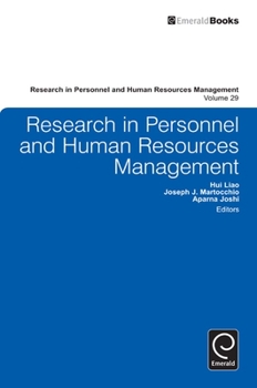 Hardcover Research in Personnel and Human Resources Management, Volume 29 Book