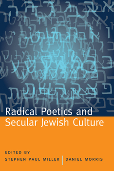 Paperback Radical Poetics and Secular Jewish Culture Book
