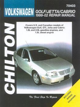 Paperback Volkswagen Golf, Jetta, and Cabrio, 1999-02 Book