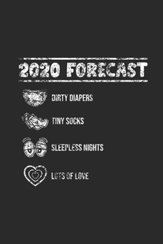 2020 Forecast: Dotted Bullet Notebook (6" x 9" - 120 pages) ~ Pregnancy Announcement Notebook for Daily Journal, Diary, and Gift