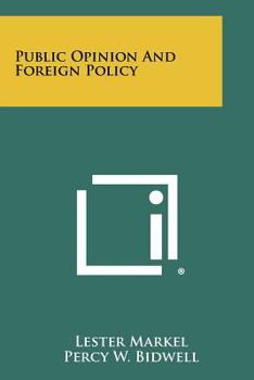Paperback Public Opinion And Foreign Policy Book
