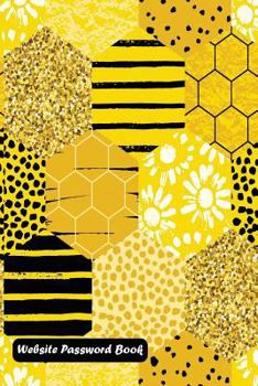 Paperback Website Password Book: Honeycomb Cover Book