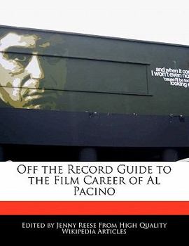 Paperback Off the Record Guide to the Film Career of Al Pacino Book