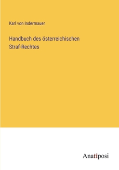 Paperback Handbuch des österreichischen Straf-Rechtes [German] Book