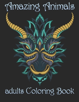 Paperback Amazing Animals: adults Coloring Book