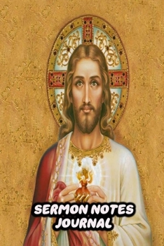 Paperback Sermon Notes Journal: For Teens Children Kids Boys Prayer Notebook Worship Activity Book - Jesus Paint Cover Print Book