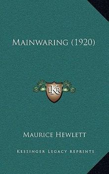 Paperback Mainwaring (1920) Book