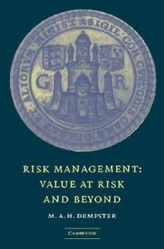 Hardcover Risk Management: Value at Risk and Beyond Book