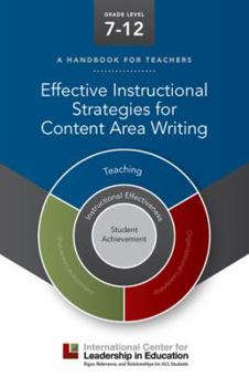 Hardcover Icle Effective Instructional Strategies for Content Area Writing: Effective Instructional Strategies for Content Area Writing Book