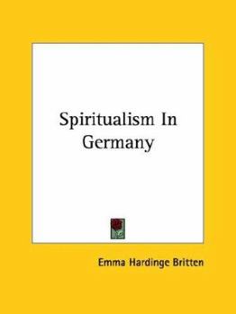 Paperback Spiritualism In Germany Book
