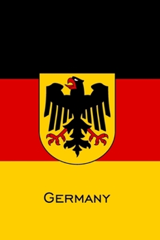 Germany: 6x9 | 120 Graph Pages 5x5, Perfect Bound | Daily Graph | Grid notebook to Draw, Write, Journal, take notes, make lists, College Mate Cover