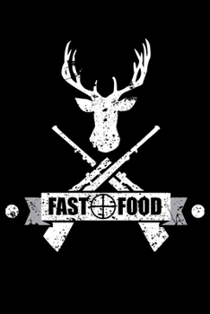 FAST FOOD: Blank Lined Notebook, 6 x 9, 120 White Color Pages, Matte Finish Cover