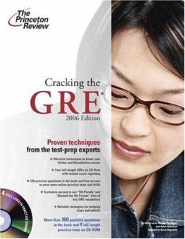 Paperback Cracking the GRE [With CDROM] Book