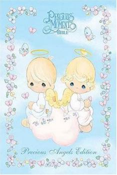Hardcover Holy Bible: New King James Version, Precious Moments: Precious Angels, Blue Book