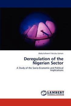 Paperback Deregulation of the Nigerian Sector Book