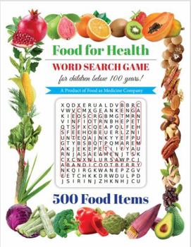Paperback Food for Health - Word Search Game (for children below 100 years) Book