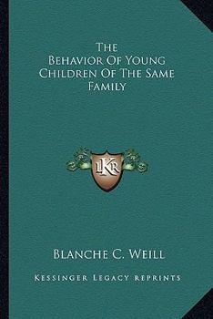 The Behavior Of Young Children Of The Same Family