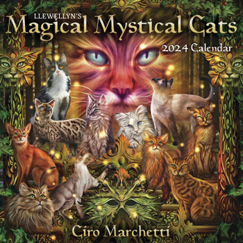 Calendar Llewellyn's 2024 Magical Mystical Cats Calendar Book