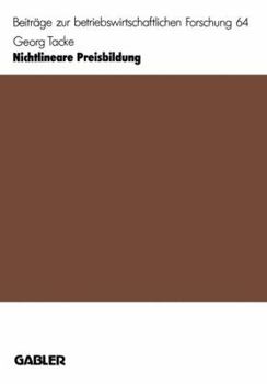 Paperback Nichtlineare Preisbildung: Höhere Gewinne Durch Differenzierung [German] Book