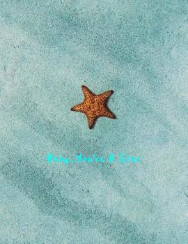 Paperback Baby, You're a Star: 8.5x11 College Ruled Notebook for Unique Beach Lovers Book