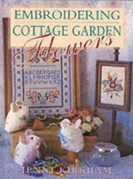 Paperback Embroidering Cottage Garden Flowers Book