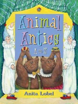 Hardcover Animal Antics: A to Z Book