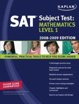 Paperback Kaplan SAT Subject Test: Mathematics Level 1 Book