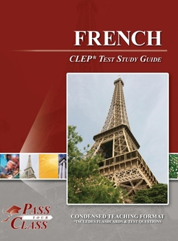 Hardcover French CLEP Test Study Guide Book