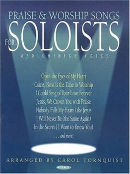 Paperback Praise & Worship Songs for Soloists: Medium/High Voice Book