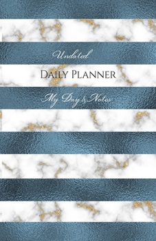 Paperback Undated Daily Planner - My Day & Notes Book