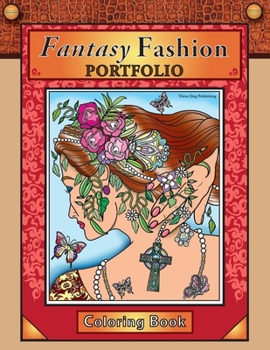 Paperback Fantasy Fashion Portfolio: Coloring Book