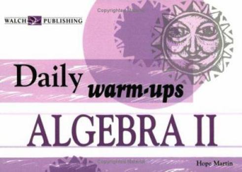 Spiral-bound Daily Warm-Ups Algebra II Book
