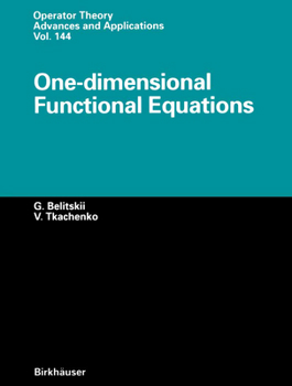 Paperback One-Dimensional Functional Equations Book