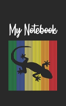 My Notebook: Lizzard  Retro And Vintage Style 100 Pages And Lined