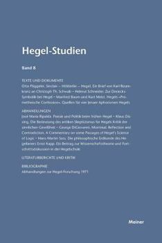 Paperback Hegel-Studien / Hegel-Studien Band 8 (1973) [German] Book