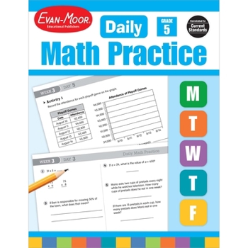 Paperback Daily Math Practice, Grade 5 Te Book
