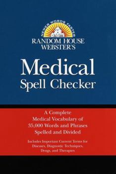 Hardcover Random House Webster's Medical Spell Checker Book