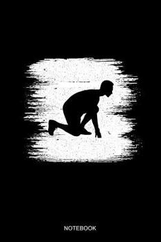 Notebook: Liniertes Notizbuch - Vintage L�ufer Sprinter Leichtathletik Sportler Geschenk