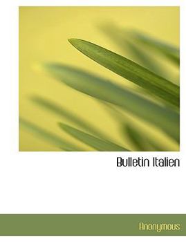Paperback Bulletin Italien [Large Print] Book
