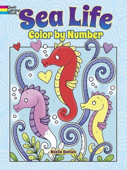 Paperback Sea Life Color by Number Book